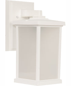 Resilience Lanterns 1-Light Outdoor Wall Lantern Matte White