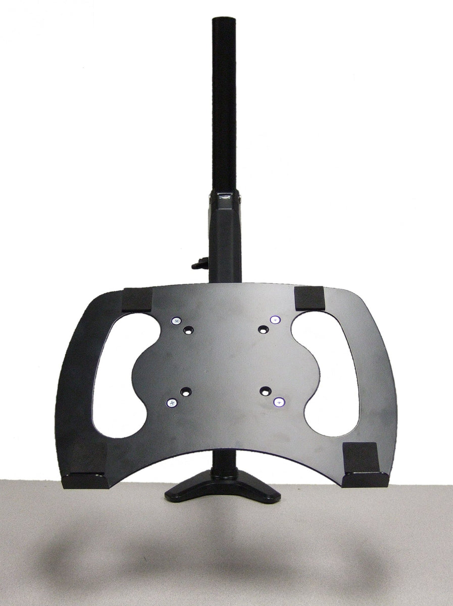 Premium Sit-Stand Monitor Arm Single Hydraulic Black including Laptop Stand