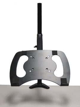 Premium Sit-Stand Monitor Arm Single Hydraulic Black including Laptop Stand
