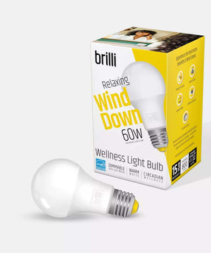 Wind Down LED Light Bulb by Brilli A19 60 Watt Dimmable 2700K  (1 Pack)