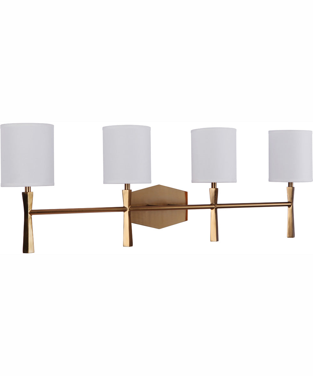 Chatham 4-Light Vanity Satin Brass