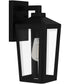 Blomfield Medium 1-light Outdoor Wall Light Matte Black