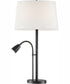 Nanette 1-Light 2 Pack-Table Lamp With Reading Black/White Linen