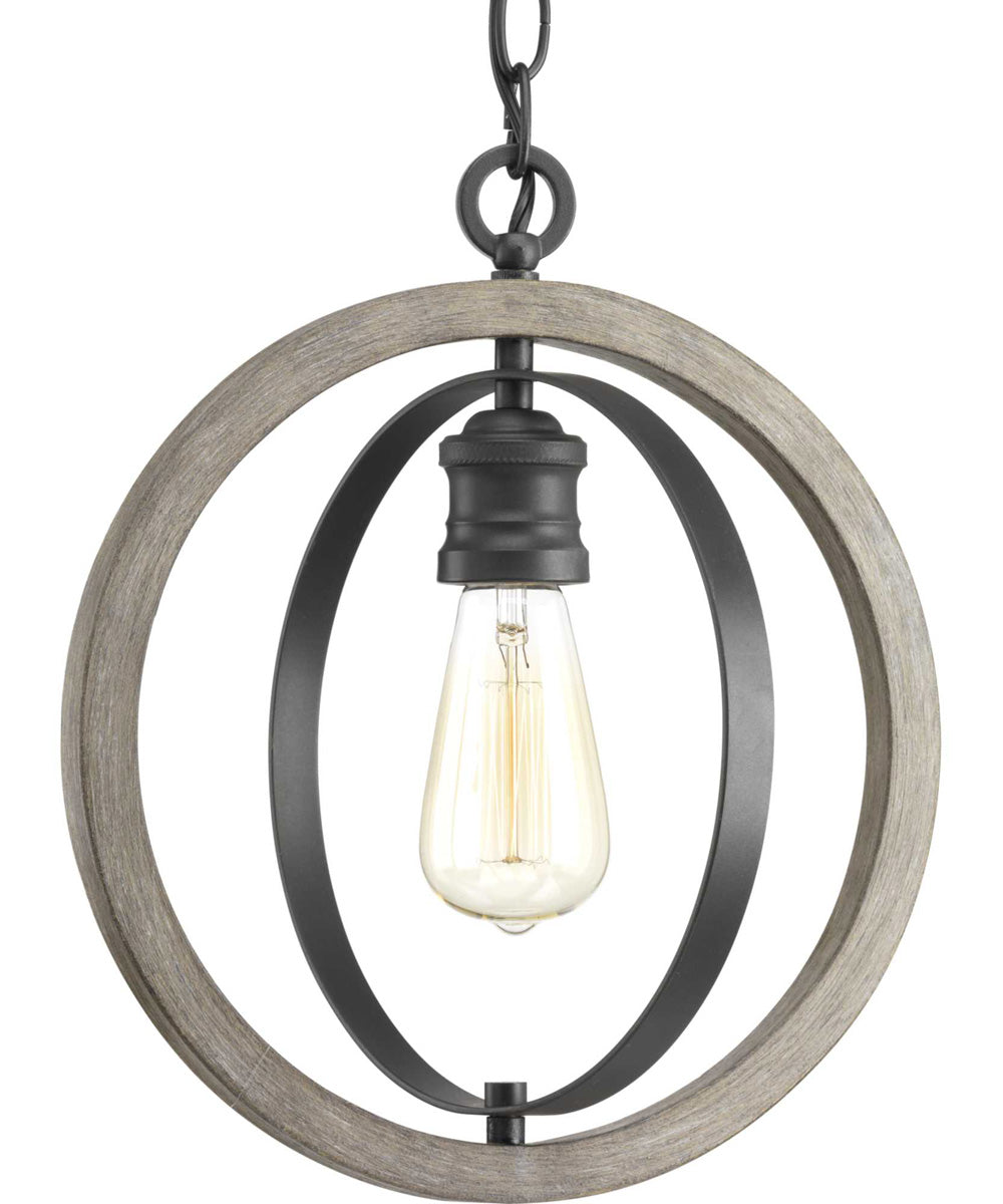 Conestee 1-Light Farmhouse Pendant Light Graphite