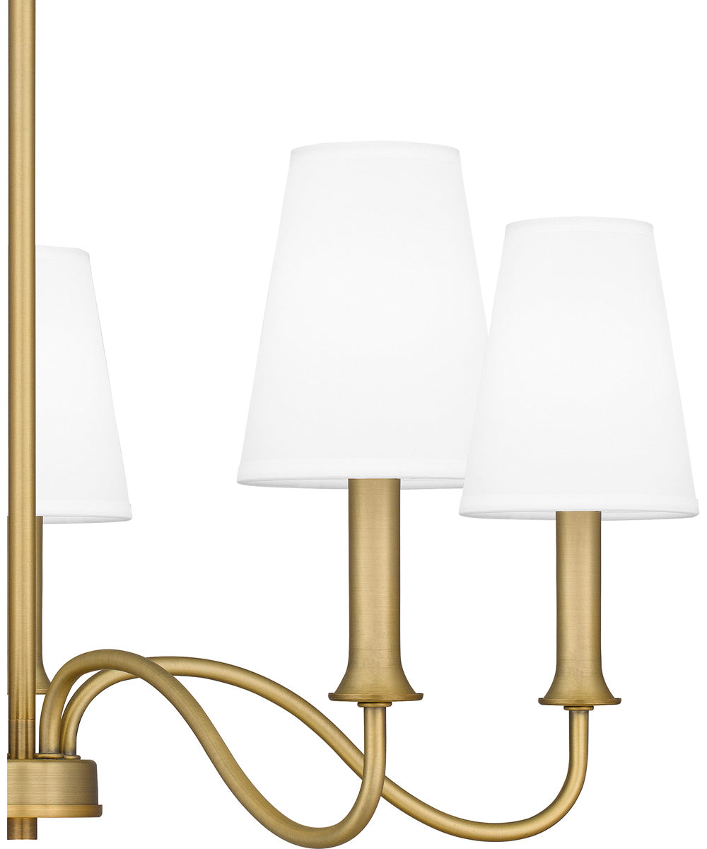Beatty 5-light Chandelier Aged Brass