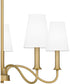 Beatty 5-light Chandelier Aged Brass