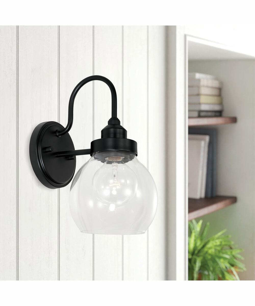 Brecken 1-Light Sconce Matte Black