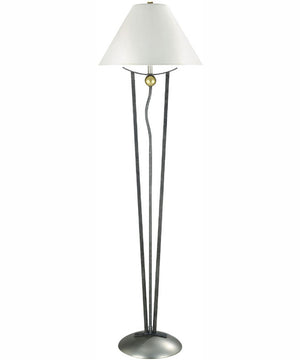 Oz 1-Light Floor Lamp With White Fabric Shade