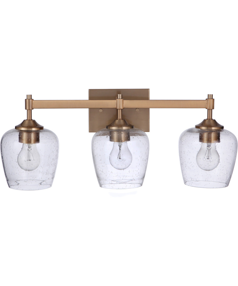 Stellen 3-Light Vanity Satin Brass