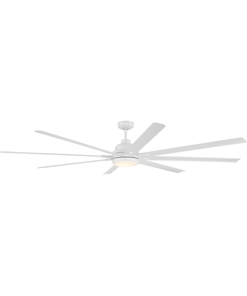Rush 84" 1-Light Ceiling Fan (Blades Included) White