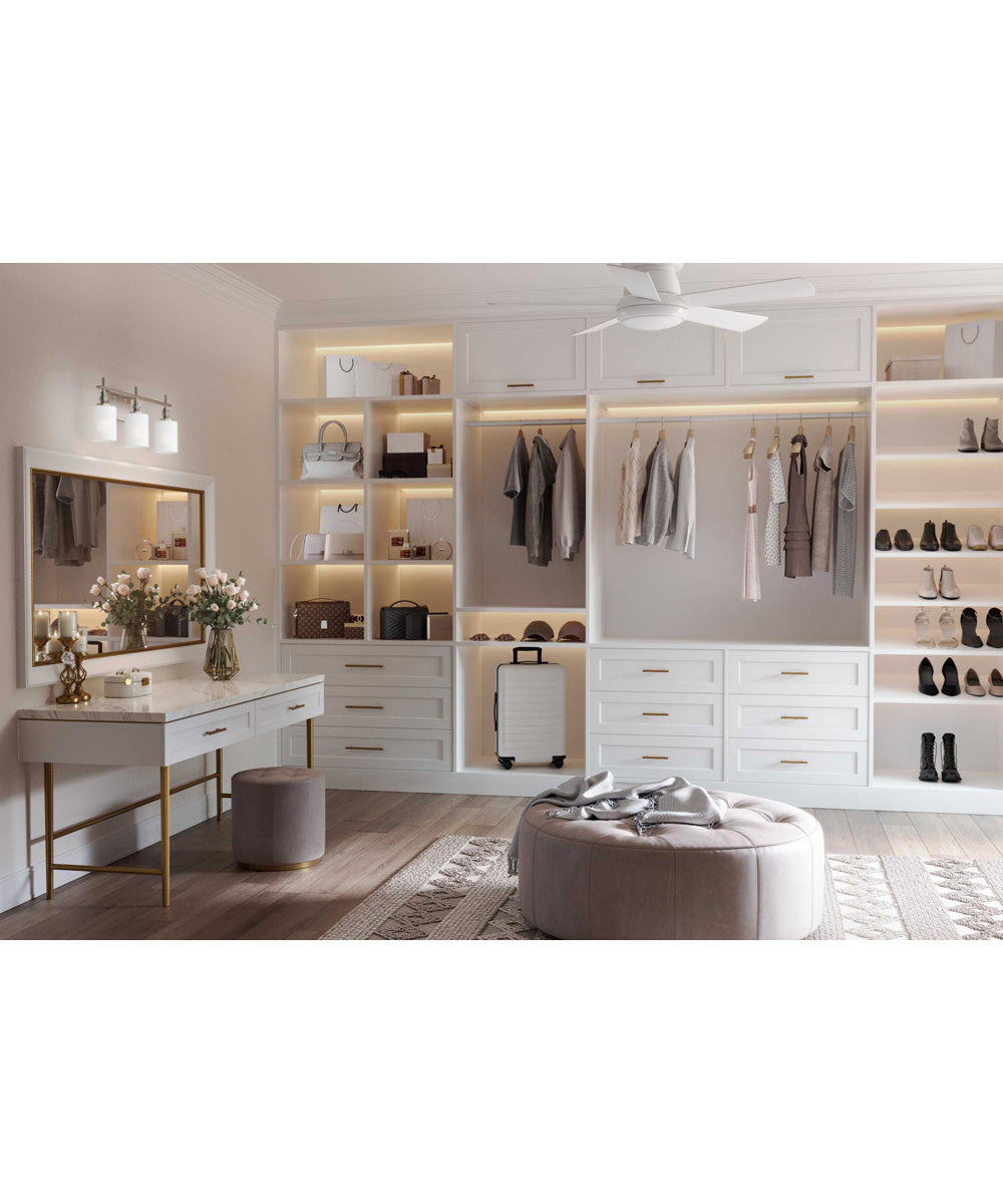 Status 3-Light Etched Linen Glass Coastal Bath Vanity Light Polished Chrome