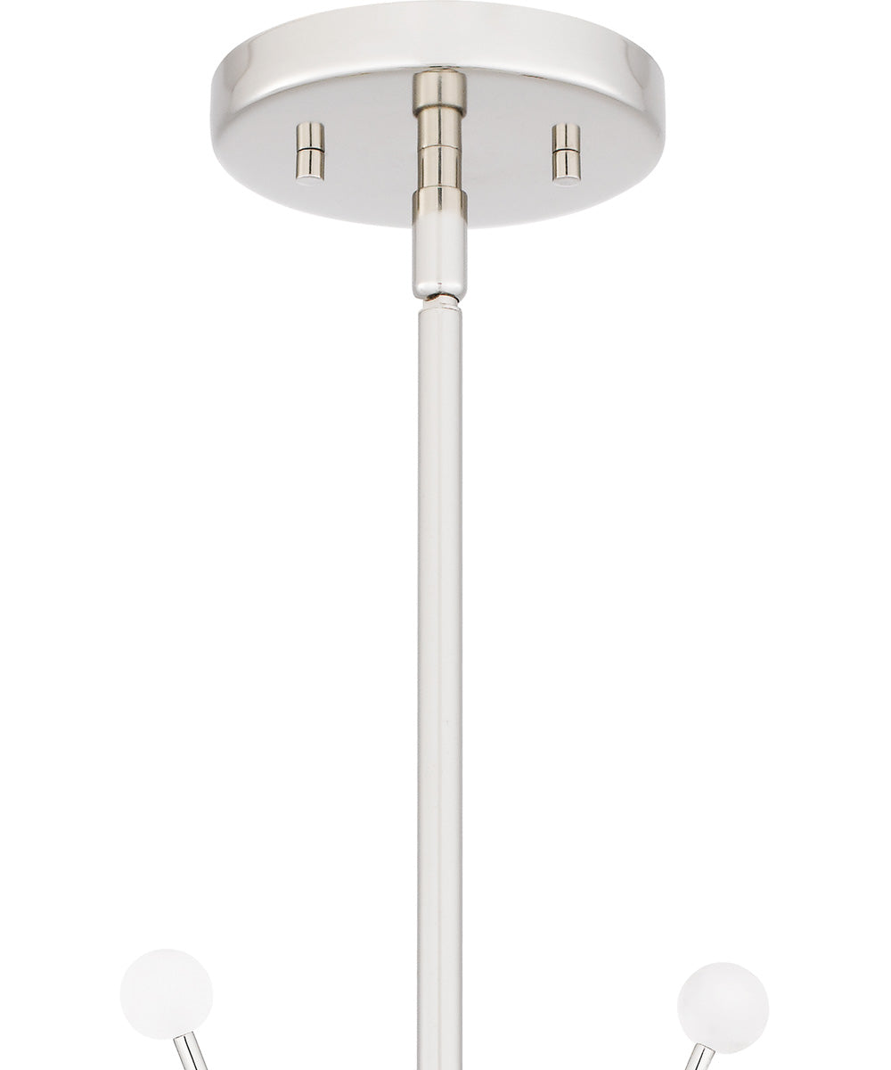 Kiera 6-light Chandelier Polished Nickel