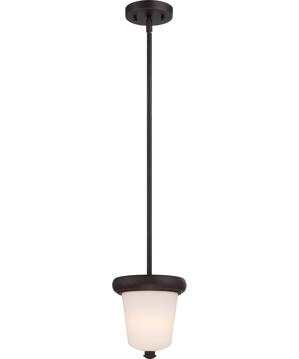 7"W Dylan 1-Light LED Pendant Mahogany Bronze