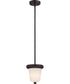 7"W Dylan 1-Light LED Pendant Mahogany Bronze