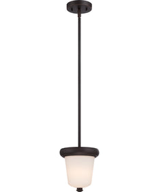 7"W Dylan 1-Light LED Pendant Mahogany Bronze