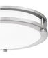 Euclid  Semi Flush Mount Brushed Nickel