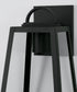 Leighton 1-Light Outdoor Wall-Lantern Rain or Shine - Black