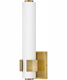Aiden LED-Light Small LED Sconce in Lacquered Brass