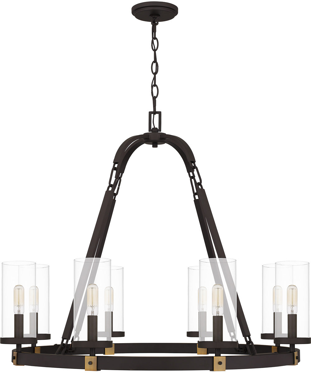 Lisbon 8-light Chandelier Old Bronze