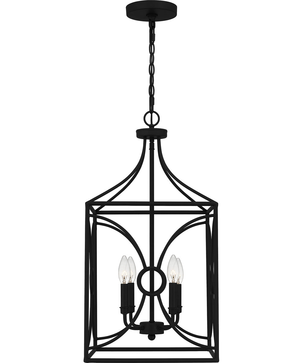 Grenelle 4-light Pendant Matte Black