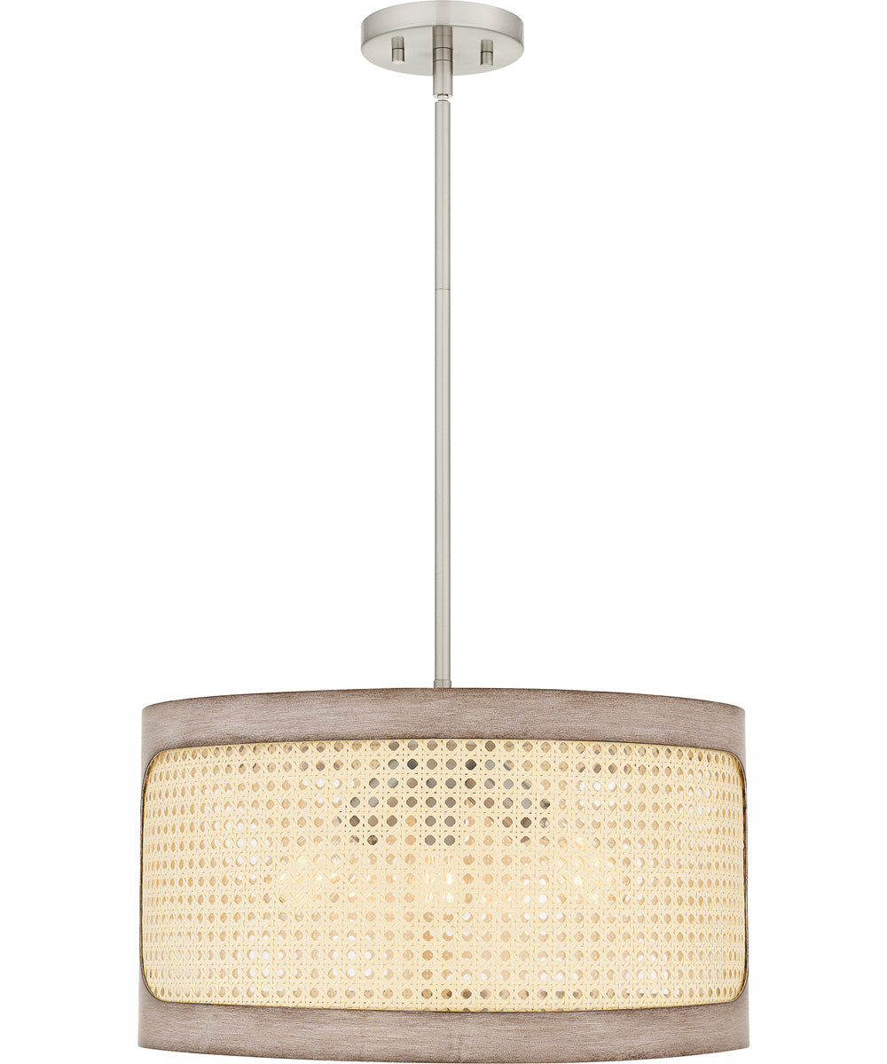 Syrah Large 3-light Pendant Brushed Nickel