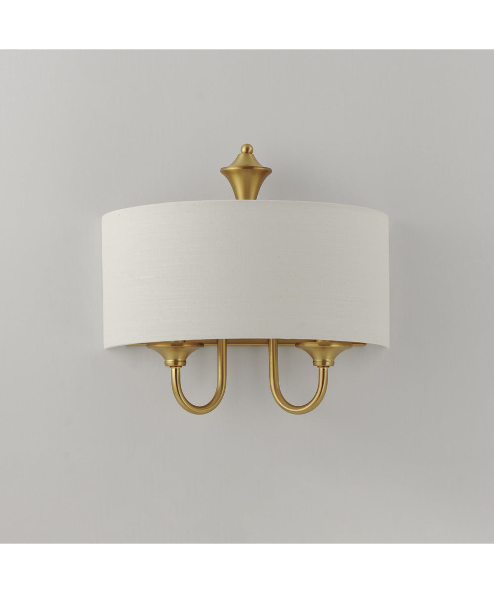 Bongo 1-Light Wall Sconce Natural Aged Brass