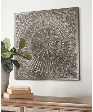 36"H Briony Wall Decor Antique Gray