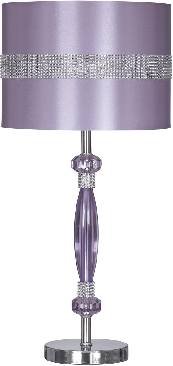 24"H Nyssa 1-Light Table Lamp Purple