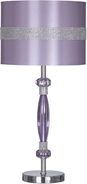 24"H Nyssa 1-Light Table Lamp Purple