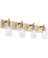 Fallstaff 4-light Bath Vanity Light Aged Brass