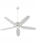 56" Apex Patio Indoor/Outdoor Ceiling Fan Satin Nickel