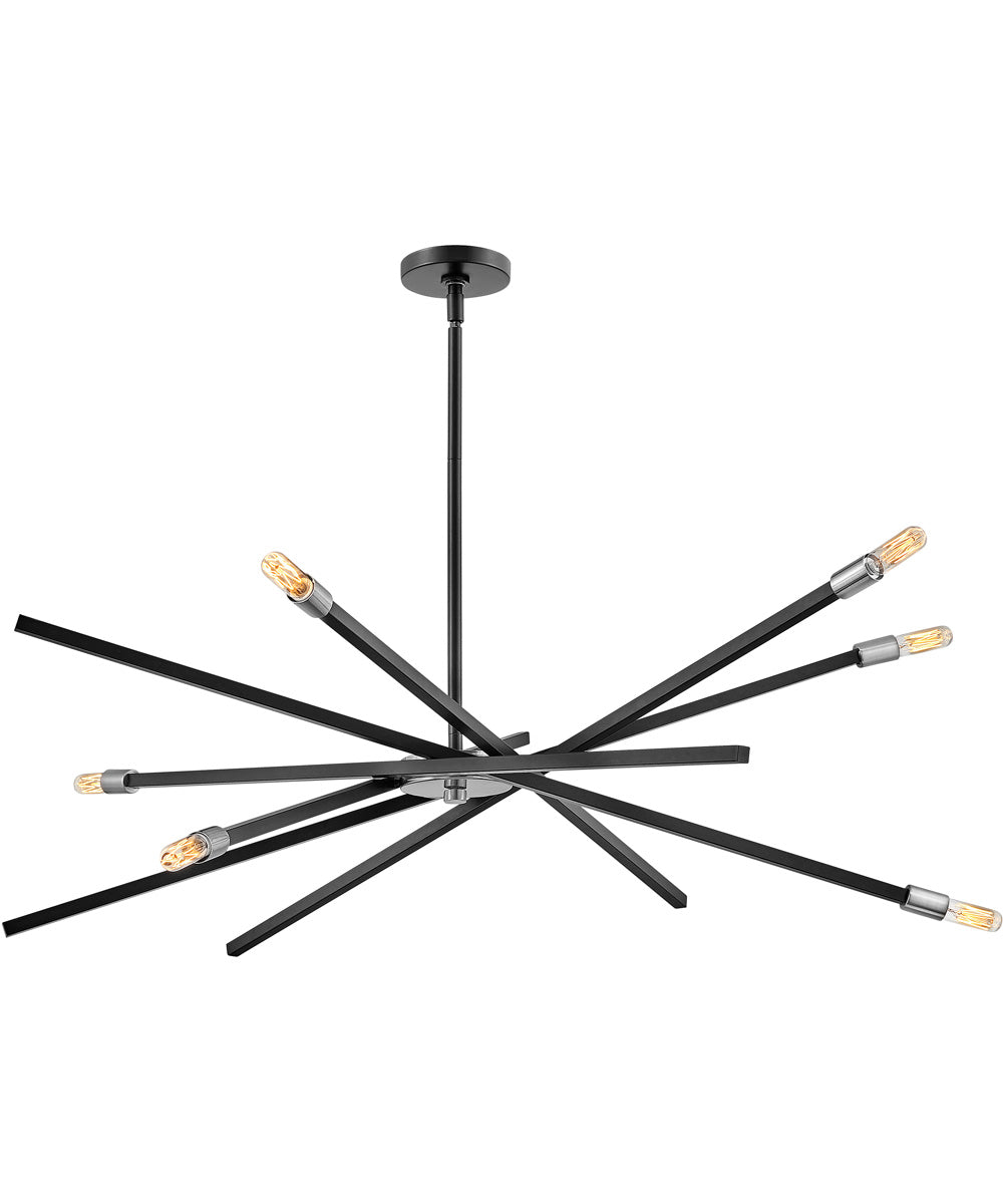 Archer 6-Light Large Single Tier in Satin Black