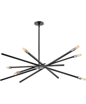 Archer 6-Light Large Single Tier in Satin Black