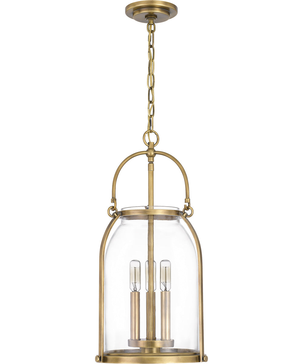Colonel Small 3-light Mini Pendant Weathered Brass