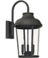 Dunbar 3-Light Outdoor Wall Mount Rain or Shine - Oiled Bronze with Clear Glass