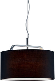 16"W Cannes 1-Light  Pendant  Chrome