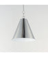 Veritas 12 inch 1-Light Pendant Satin Nickel