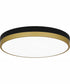 Weldin Medium Flush Mount Matte Black Gold