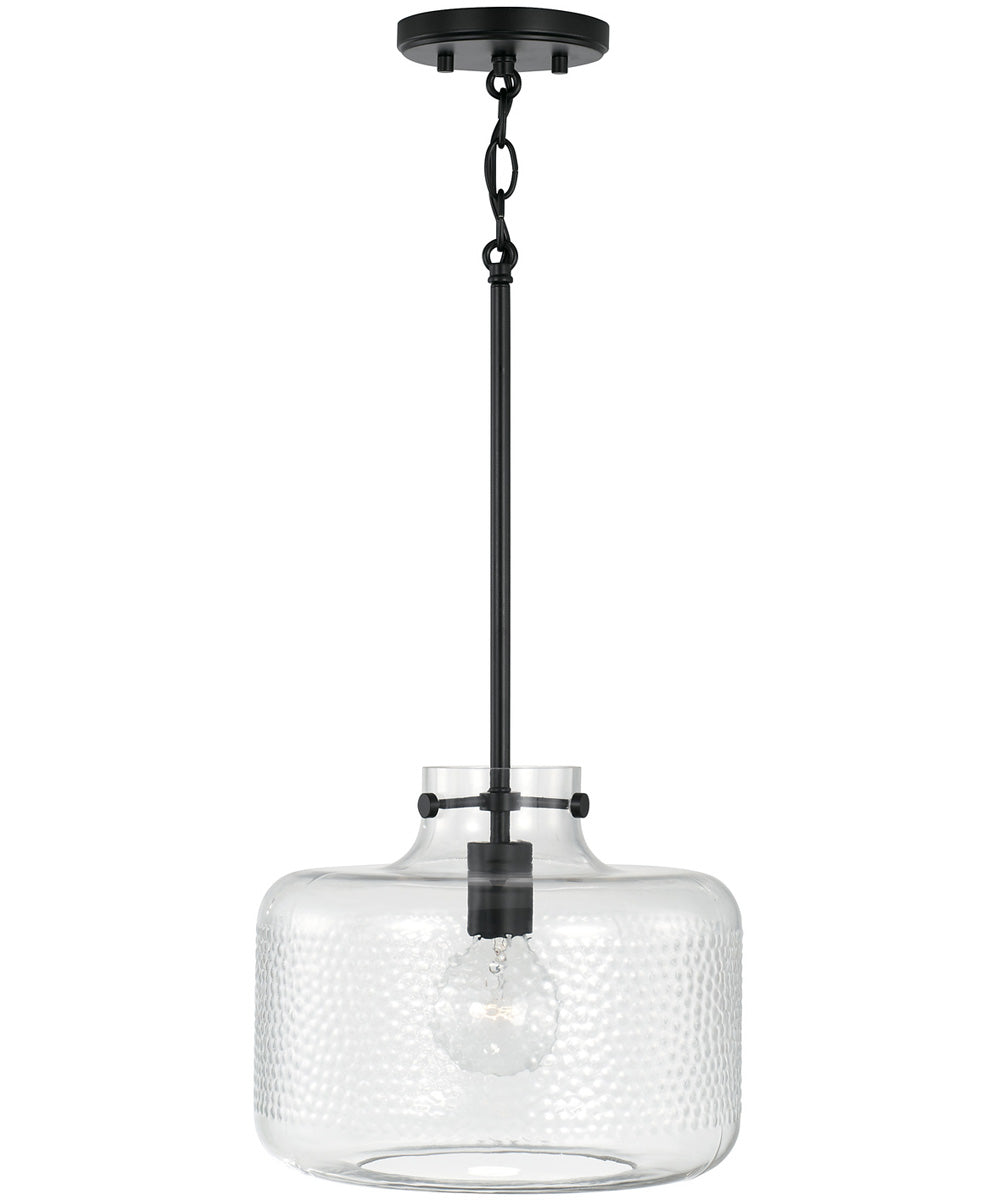 Brighton 1-Light Pendant Matte Black