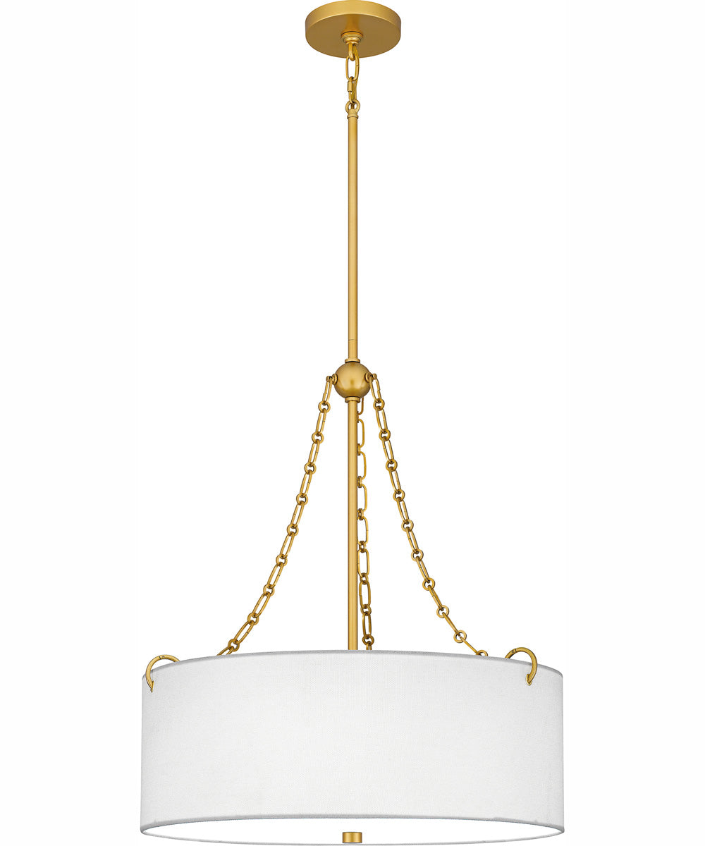 Quoizel Oversized Pendant 4-light Pendant Painted Brass