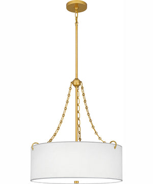 Quoizel Oversized Pendant 4-light Pendant Painted Brass
