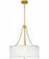 Quoizel Oversized Pendant 4-light Pendant Painted Brass