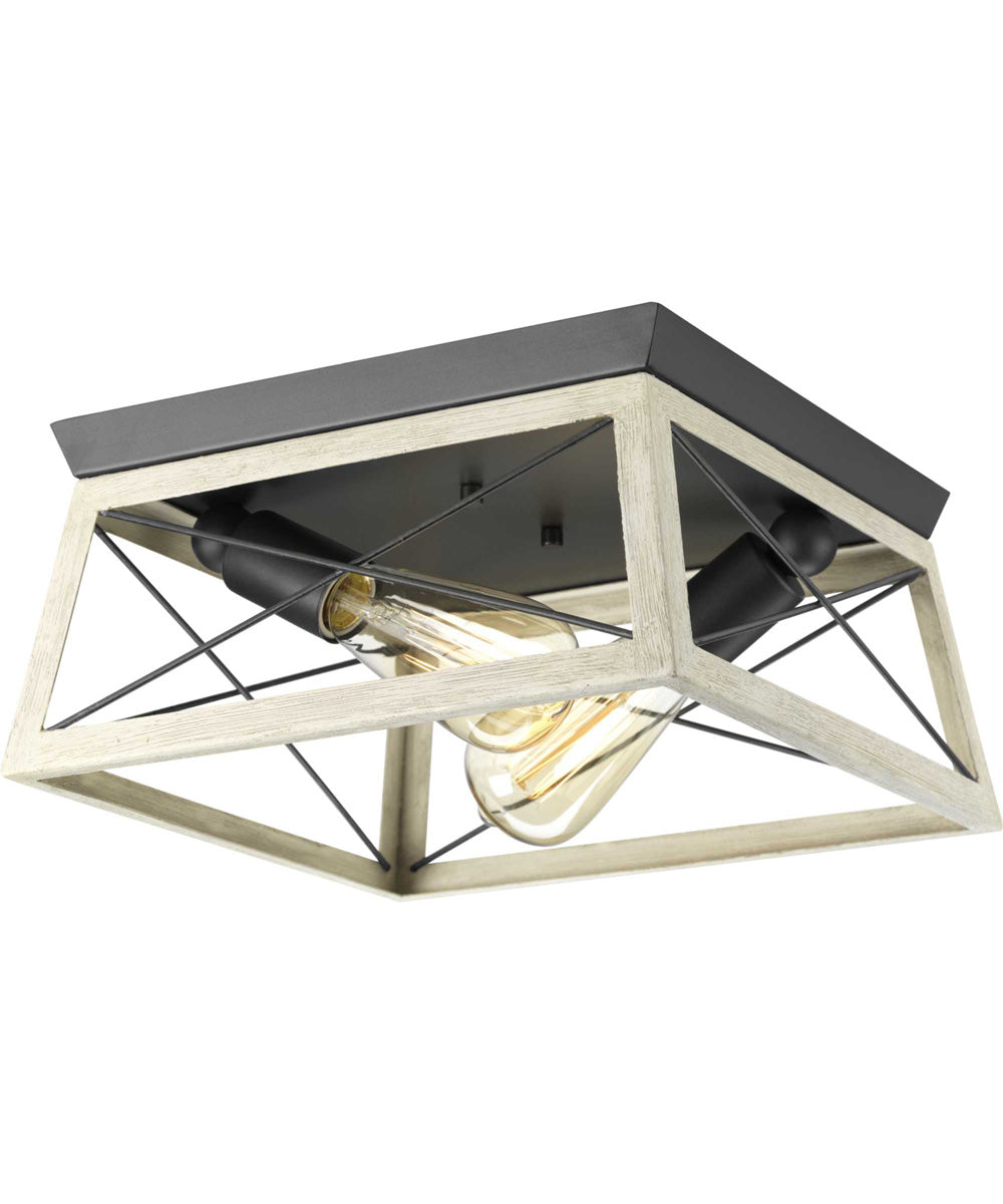 Briarwood 2-Light Flush Mount Graphite