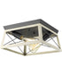 Briarwood 2-Light Flush Mount Graphite