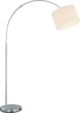 59"H Grannus 1-Light  Arc Floor Lamp  White