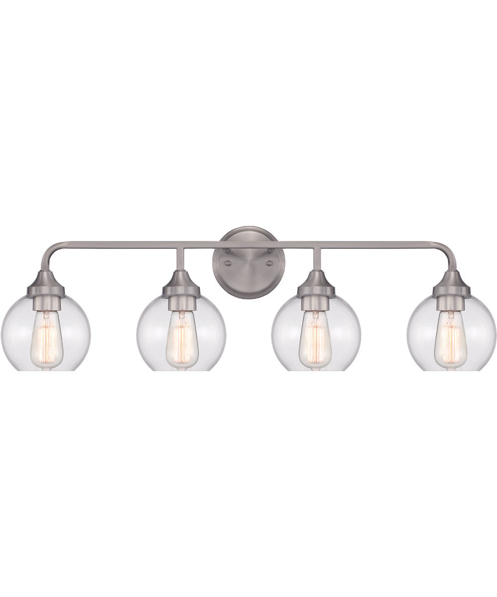 Glenda 4-Light Vanity Brushed Polished Nickel