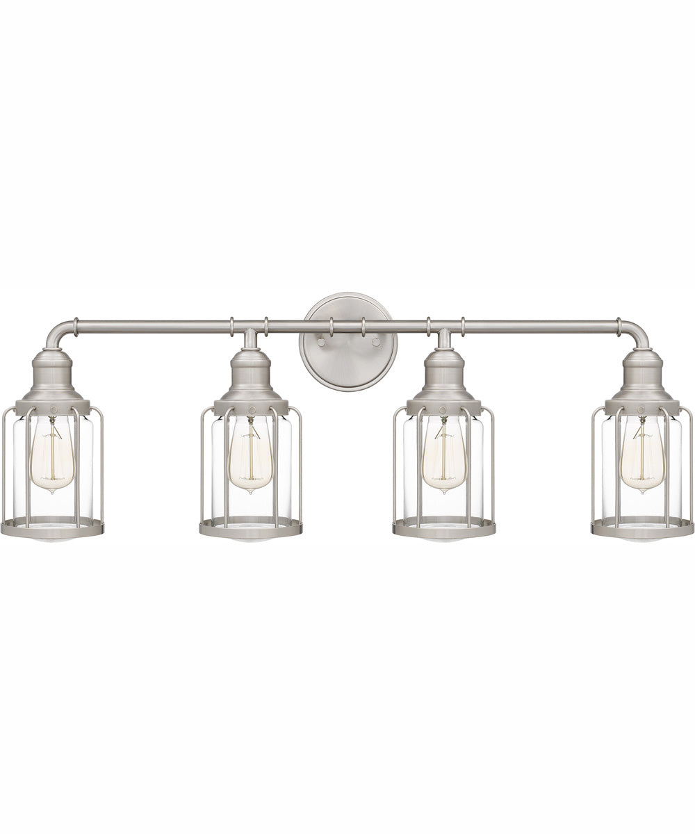 Ludlow Extra Large 4-light Bath Light Brushed Nickel