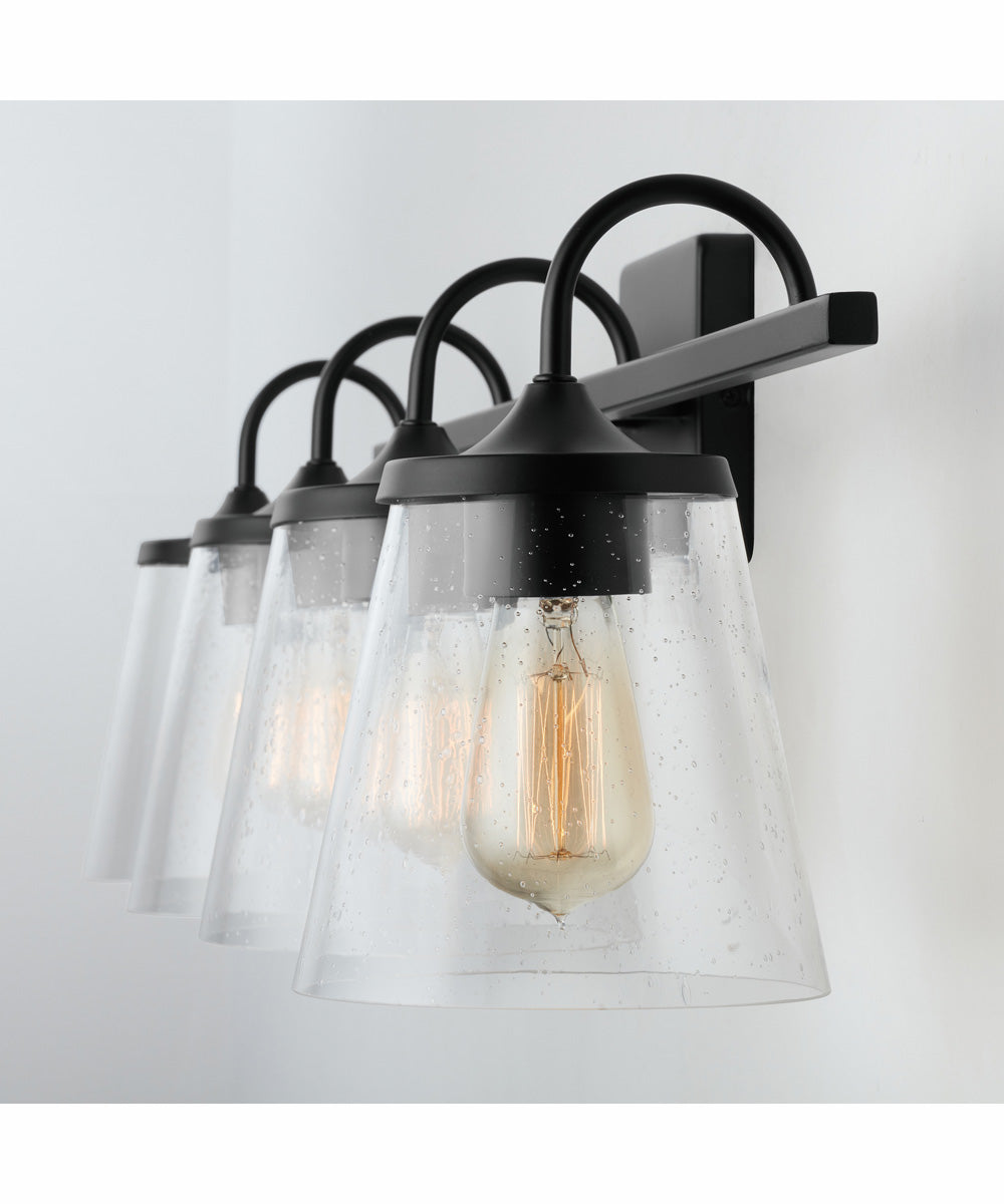 Jayne 4-Light Vanity Matte Black