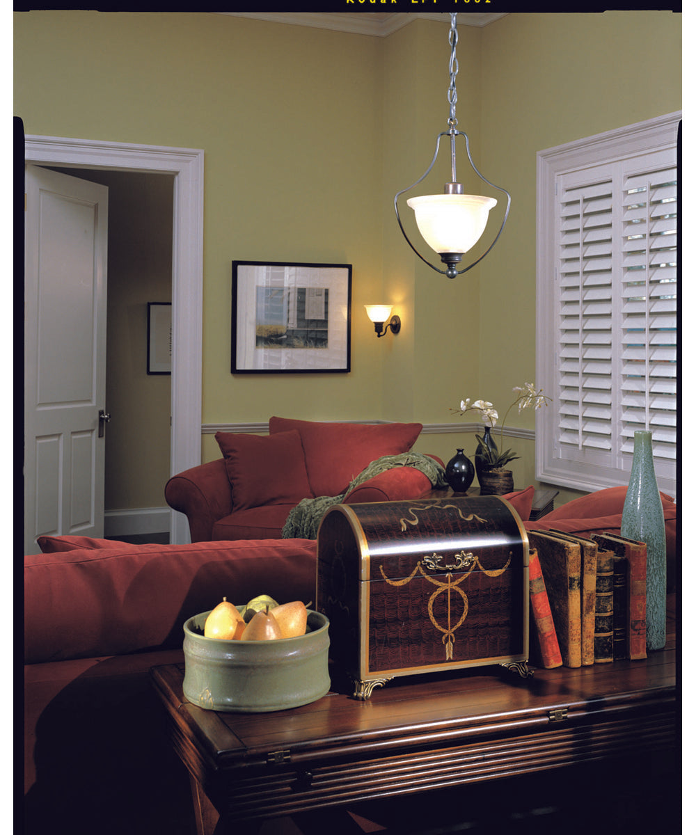 Madison 1-Light Etched Glass Traditional Bath Vanity Light Antique Bronze