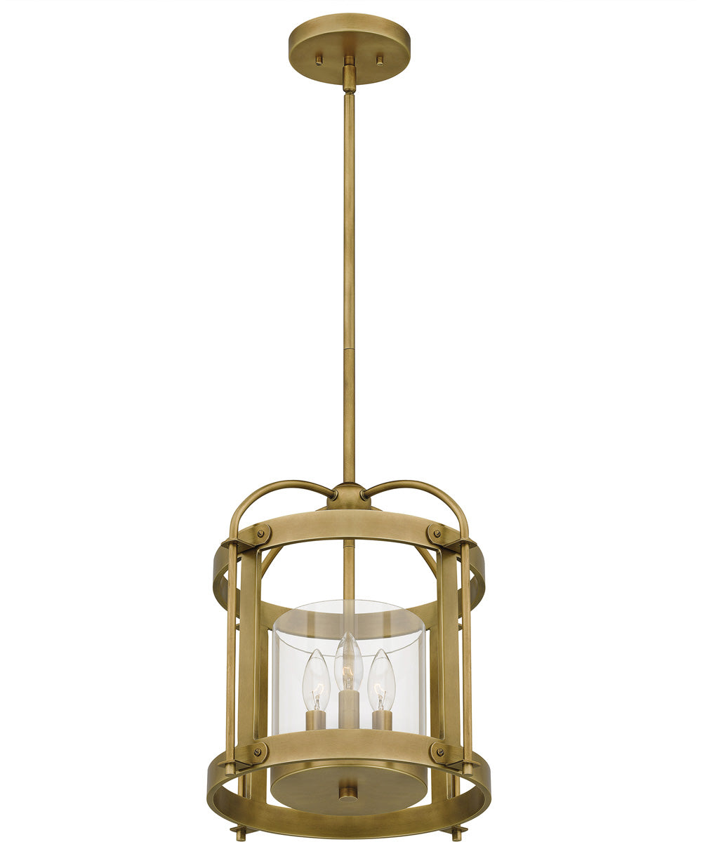 McPherson 3-light Pendant Weathered Brass